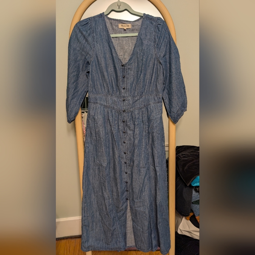 Madewell Chambray Button-Up Dress